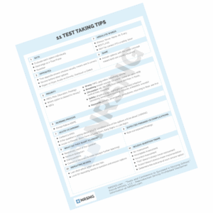 test taking tips cheatsheet