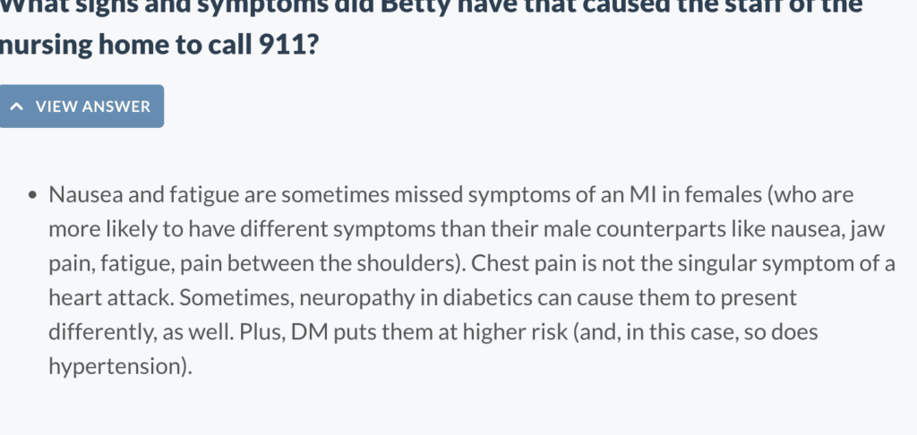 an unfolding case study answer