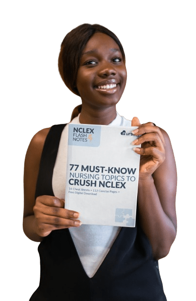 girl holding nclex flash notes free pdf download
