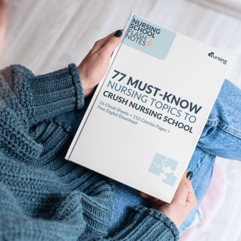 Nursing School Flash Notes PDF as a free download for all new nursing students