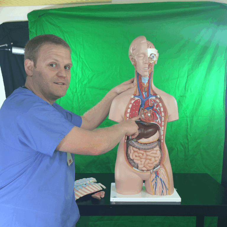 NURSING.com founder Jon Haws behind the scenes filming an interactive lesson video for nursing students. Unlike Elsevier, NURSING.com creates clear, concise, and engaging video lessons designed to help students succeed in nursing school and pass the NCLEX with confidence.