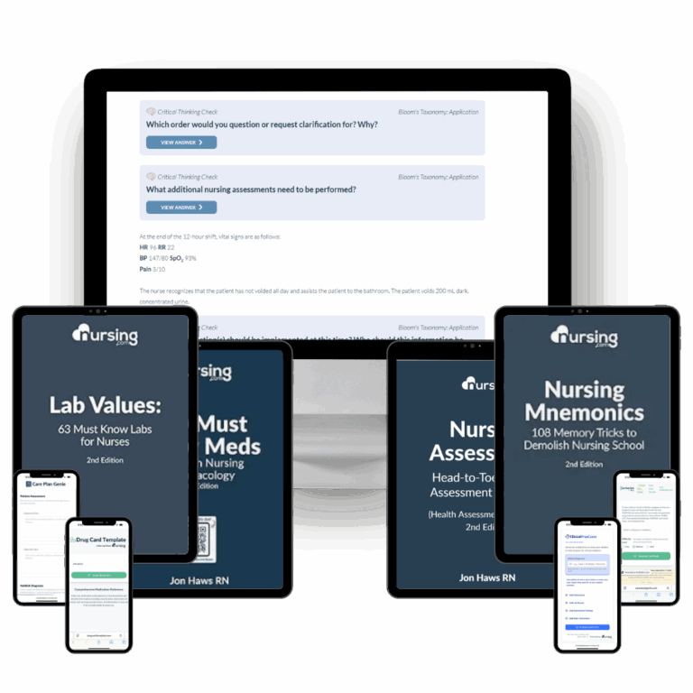 Best clinical prep for nursing students – confidence kit with clinical judgment apps, mnemonics, labs, meds, and head-to-toe nursing assessment guides