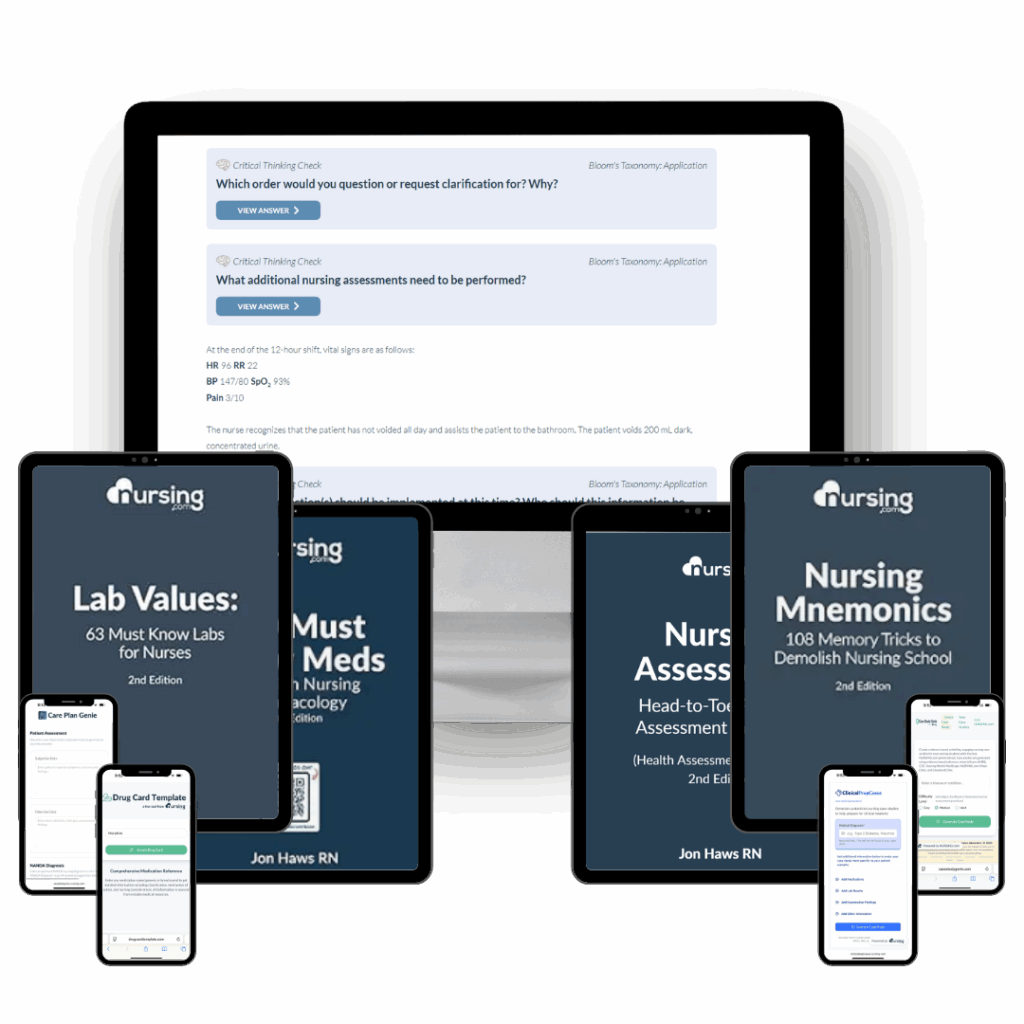 Nursing school entrance exam prep kit with pre-nursing courses, TEAS practice, and HESI review to help students get ready for nursing school.