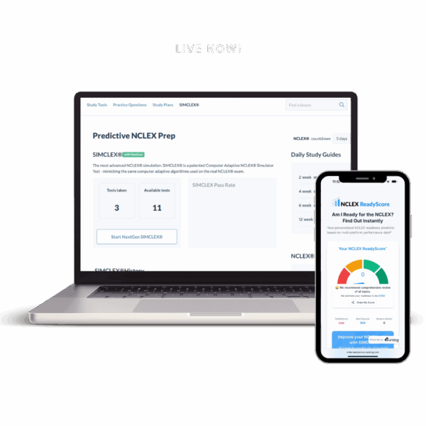 Best last-minute NCLEX prep bundle – focused two-month plan with adaptive SIMCLEX practice tests and NCLEX readiness score predictor for nursing students