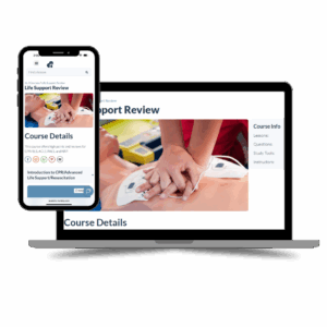 Life support training bundle – code blue pack with CPR overview, BLS, ACLS, PALS, and NRP review to help nursing students and new nurses build confidence