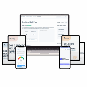 Best NCLEX prep bundle – practice smarter with question banks, SIMCLEX exam simulator, ReadyScore predictor, and question books for nursing students.