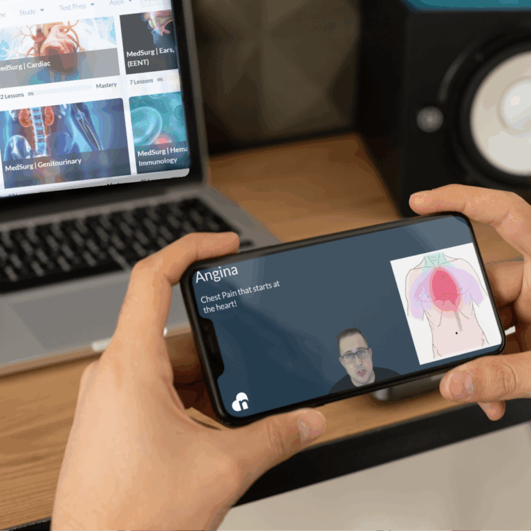 How to study Med-Surg in nursing school with NCLEX-style questions for nursing students.