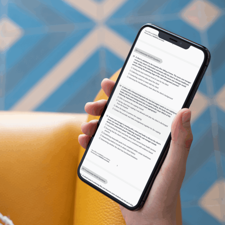 eBook with nursing fundamentals NCLEX-style questions for nursing students.