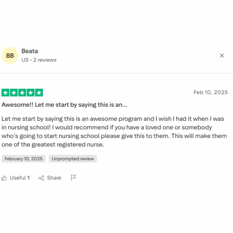 nursing.com review on a nursing student who wish they found nursing.com sooner to make nursing school easier for the nursing student