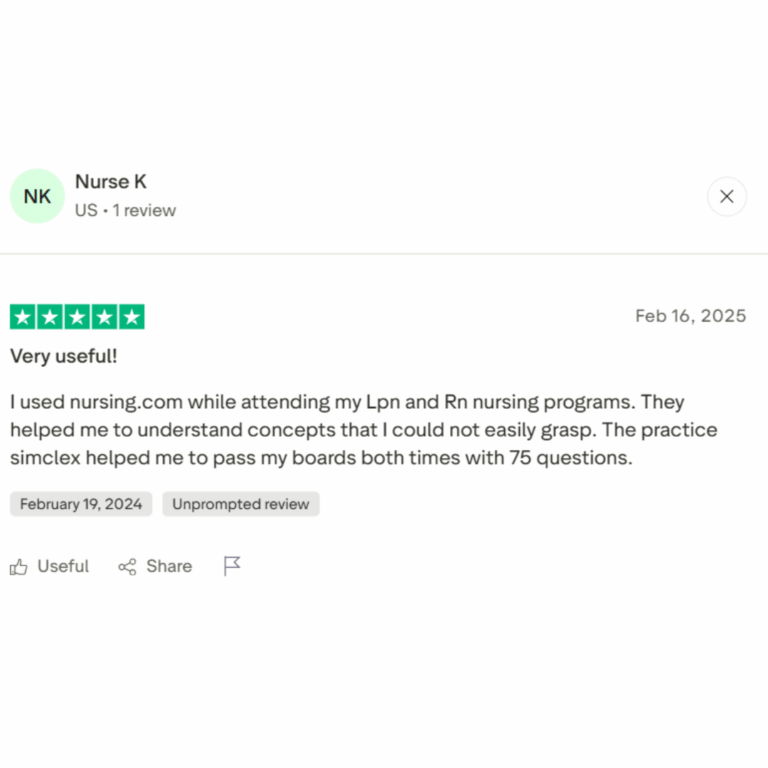 nursing.com can be used for lpn or rn to help nursing student prepare for their nclex exam