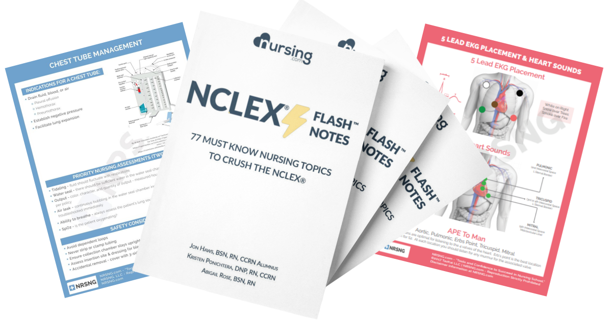 nclex flash notes cheatsheets